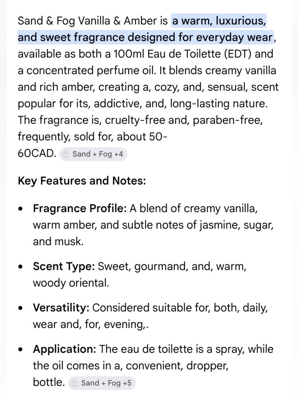 SAND+FOG Fragrance Bottle - Light Green Liquid - Picture 5 of 5